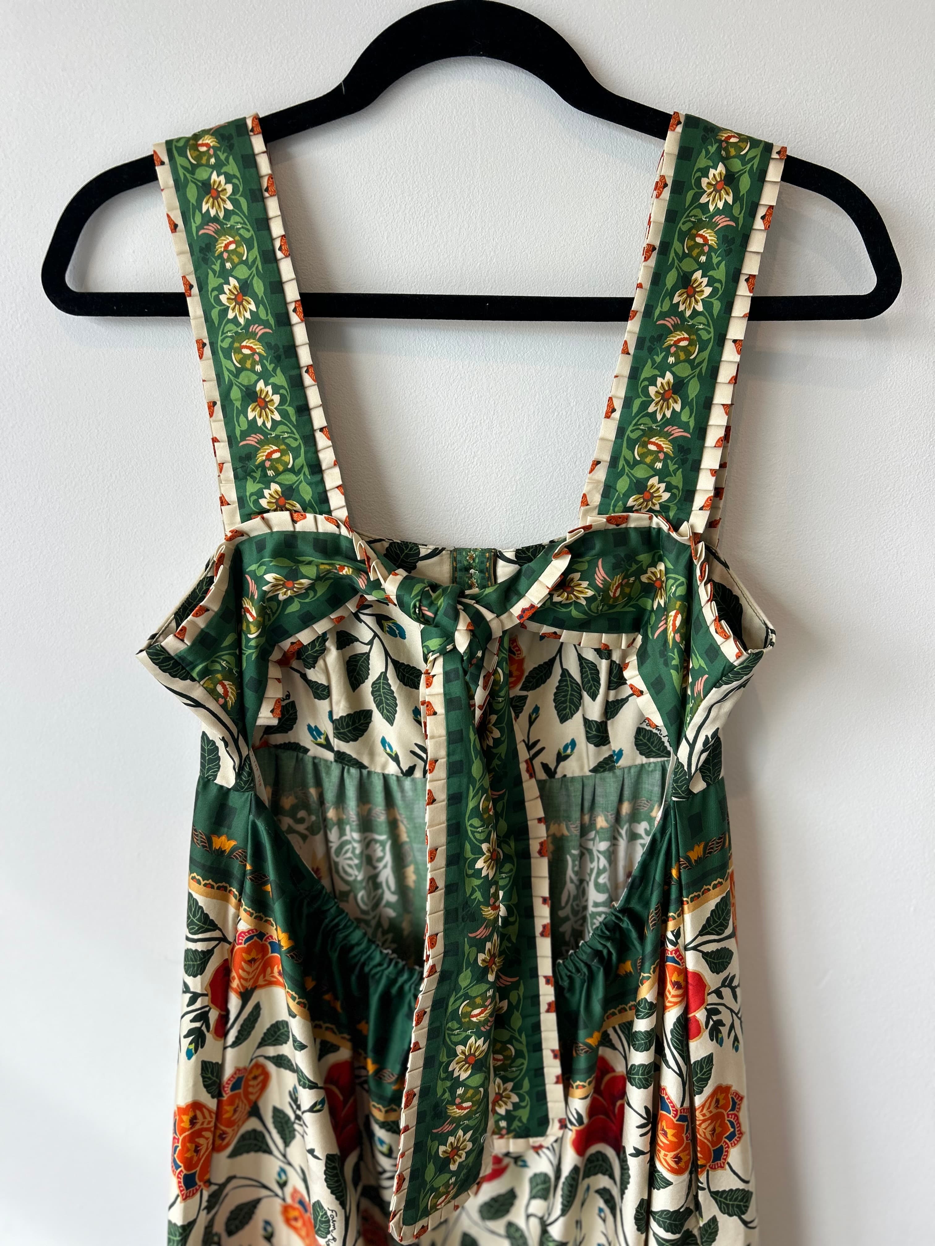 Garden Tapestry Sand Maxi Dress