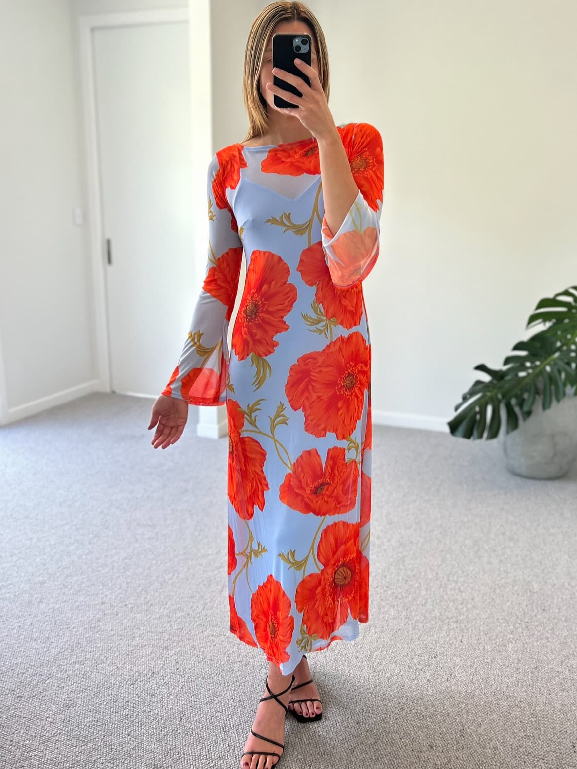 Blue Poppy Aria Mesh Dress