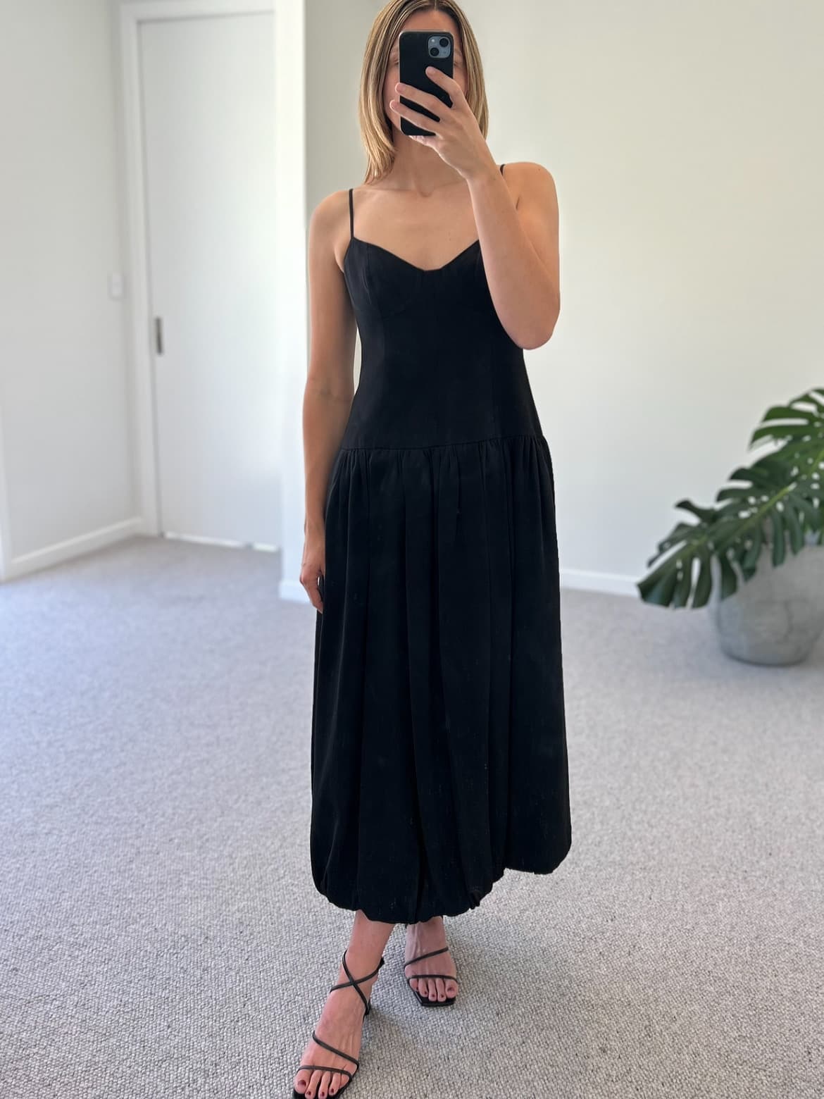 Vento Bustier Bubble Midi Dress