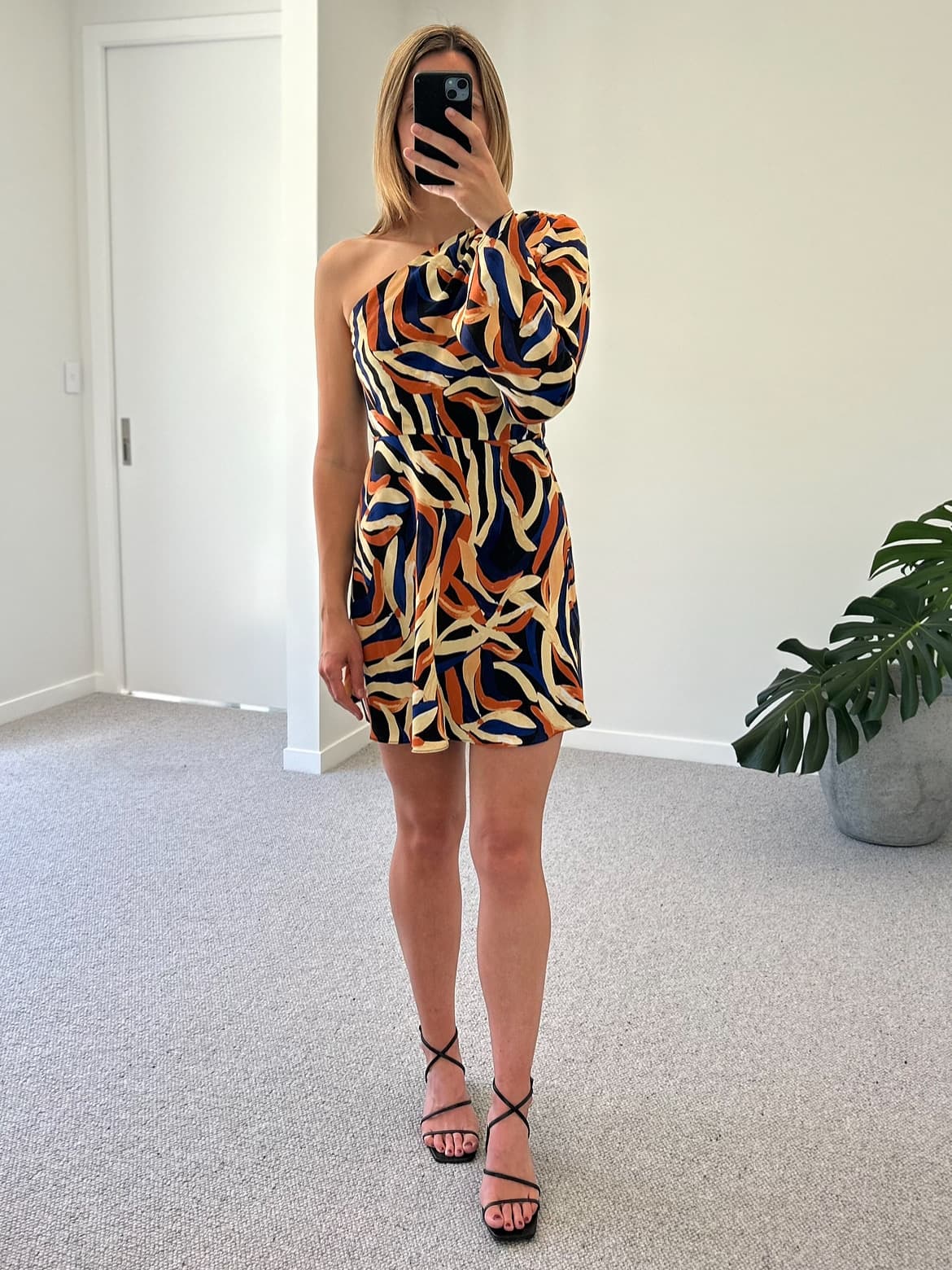 Shona Joy One Shoulder Mini Dress